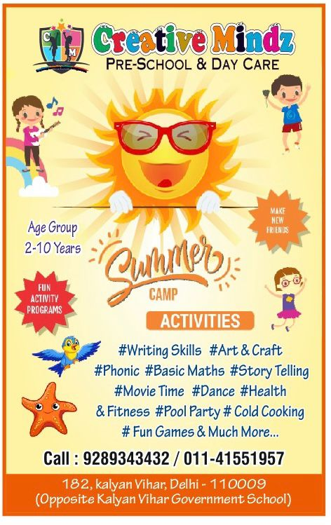 Creative Mindz- Summer Camp