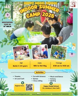 Happy Model School- Indoor Summer Camp 2025