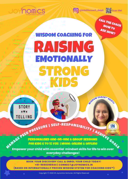 Joynomics-Wisdom Coaching For Raising Emotionally  Strong Kids