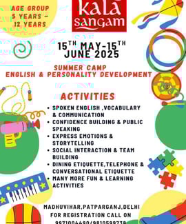 Kala Sangam-Summer Camp English and Personality Development