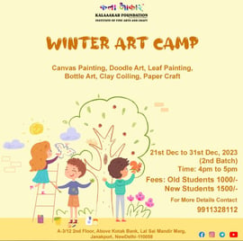 kalaaakar foundation-winter art camp