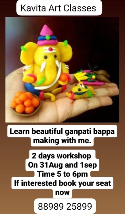 Kavita Art Classes-Ganpati 2 days workshop