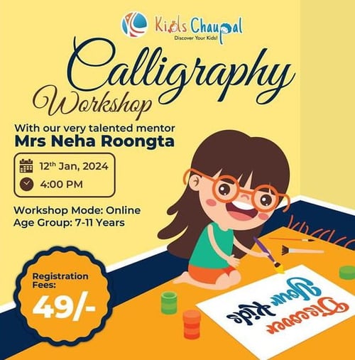 Kids Chaupal-Calligraphy workshop
