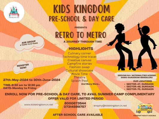 Kids Kingdom Pre-school & Day Care-Retro to Metro (Summer Camp)