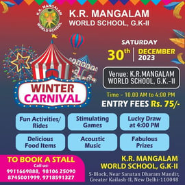 KR Mangalam World School-winter carnival