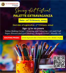 KR Mangalam World School-Spring Art Festival