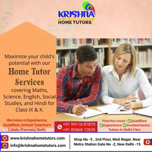 Krishna home tutors-Tuitions 9th-10th Class Home Class