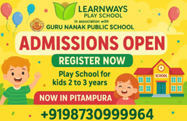 Learn Ways Play School  - Admissions Open (Pitampura)