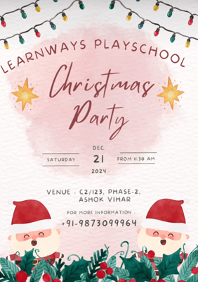 Learn ways Play school-Christmas Party Theatrical