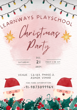 Learn ways Play school-Christmas Party Theatrical