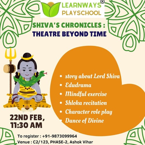 Learn Ways Play School-Dive into the Divine Celebrating Mahashivratri through Theatre