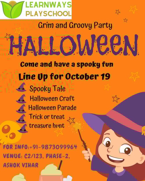 Learn Ways Play School-Grim and Groovy Party (Halloween)