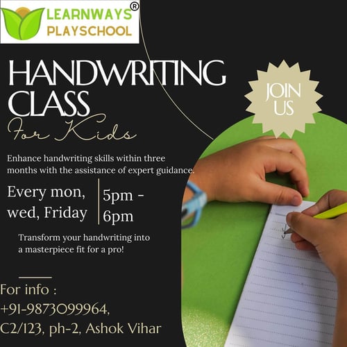 Learn Ways Play School-Handwriting Classes for Kids