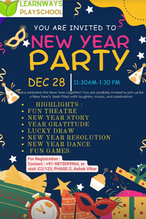 Learn ways play school-New Year Party