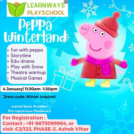 Learn Ways Play School-Peppa Winterland Theatre Workshop