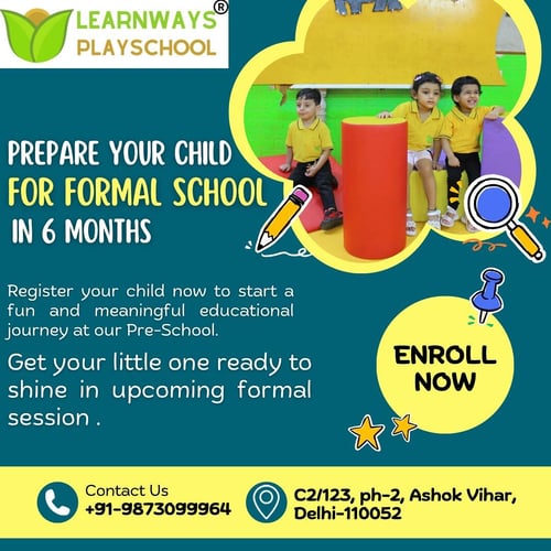 Learn Ways Play School-Prepare your child for formal school