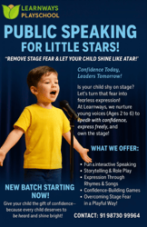 Learn Ways Play School-Public Speaking for little stars