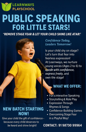 Learn Ways Play School-Public Speaking for little stars