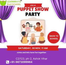 Learn ways Play School-Puppet Show Party