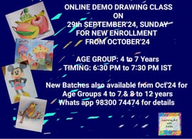 Learning Art With Ishita-Drawing Class