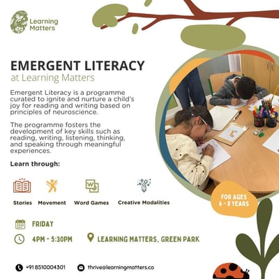 Learning Matters-Emergent Literacy programme