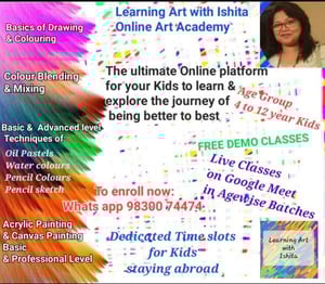 Learning Art with Ishita: Art Classes