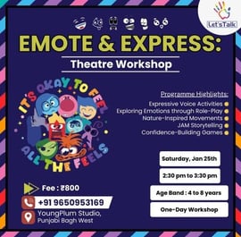 Lets Talk-Emote and Express Theatre workshop