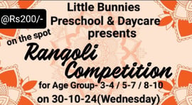 Little Bunnies-Rangoli Competition for kids