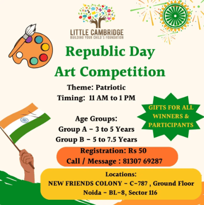 Little Cambridge-Republic day art competition