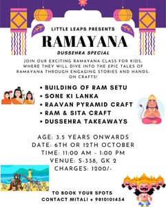 Little Leaps-Ramayana Dussehra Special