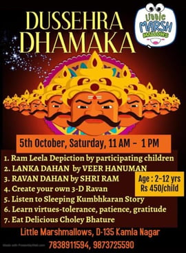 Little Marsh Mallows-Dussehra dhamaka for Kids