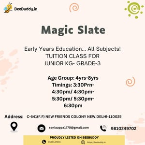 Magic Slate-Tuition Class for Junior Kg- Grade-3