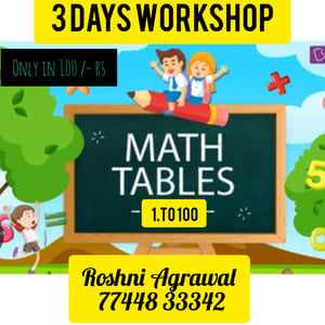 Agrawal Vedic Maths Centre-Maths Tables (3 Days workshops)