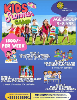 Minion Minds Preschool-Kids Summer Camp (2025)