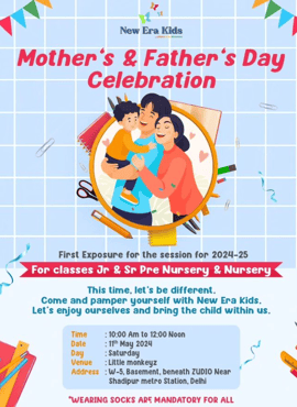 New Era Public School-Mothers & Fathers Day Celebration for classes Jr & Sr Pre Nursery & Nursery