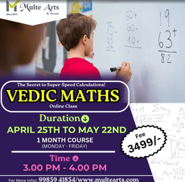 Multe Arts-Vedic Maths Class (1 Month Course)