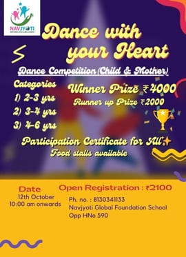 Navjyoti Global Foundation School-Dance Competition (Child & Mother)