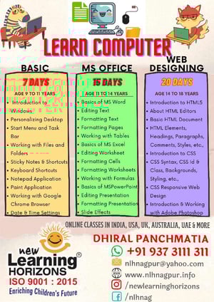 New Learning Horizons-Computer Classes