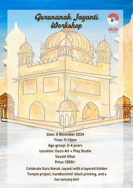 Oasis Art and Play Studio-Gurunanak Jyanti Workshop