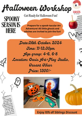 Oasis Art and Play Studio-Halloween Workshop