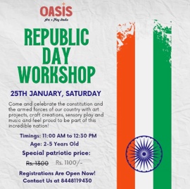 Oasis Art and play Studio-Republic Day workshop