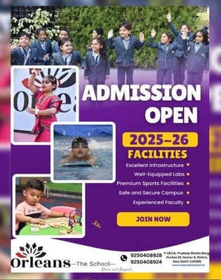 Orleans: ADMISSIONS OPEN for 2025-26