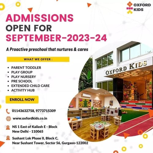 Oxford Kids-Admissions Open