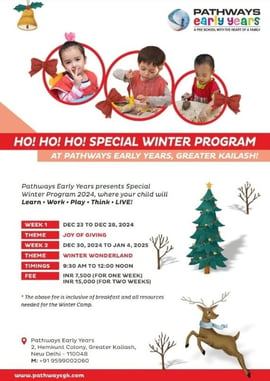 Pathways Early Years-Ho Ho Ho Special winter program theme based