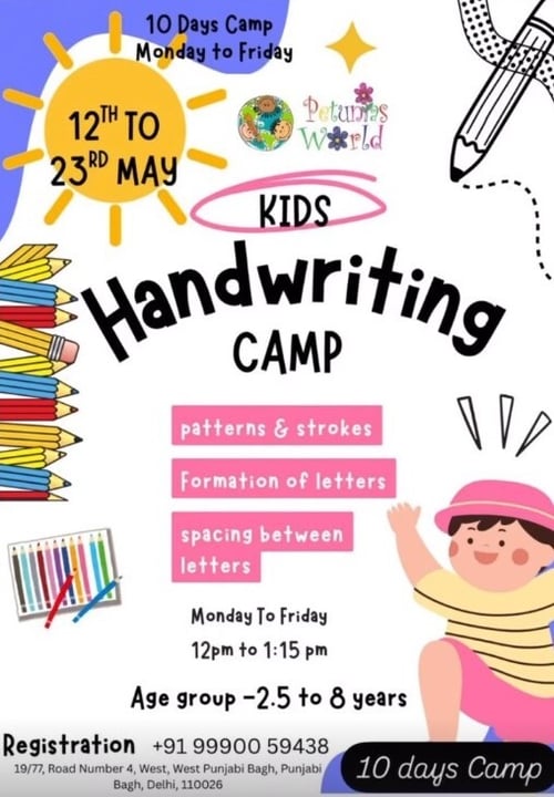 Petunias World-Kids Handwriting Camp