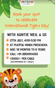 Playful Minds-International Tigers day