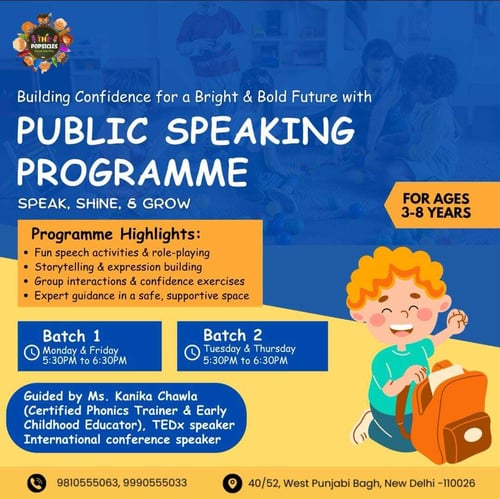 Popsicles:PUBLIC SPEAKING PROGRAMME
