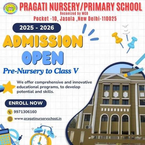 Pragati Nursery School-Admission open