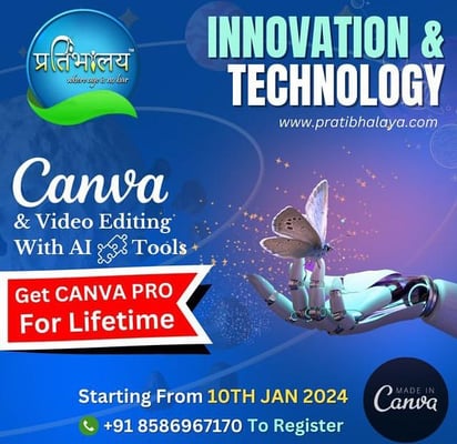 Pratibhalaya-Canva & Video Editing with Al Tools