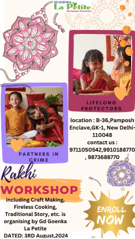 GD Goenka La Petite-Rakhi workshop